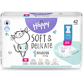 Bella Happy New Born 1 dětské pleny jednorázové 2-5 kg 42 ks