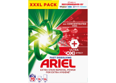 Ariel Ultra Oxi Effect prací prášek pro odstraňování skvrn a pro extra hygienu 70 dávek 3,85 kg