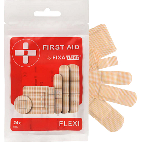 Fixaplast First Aid Flexi Classic mix náplastí, 24 ks Fixaplast First Aid Flexi Classic mix náplastí, 24 ks
