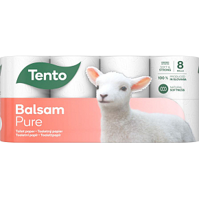 Tento Balsam Pure 3vrstvý toaletní papír, 8 rolí, 18 m role