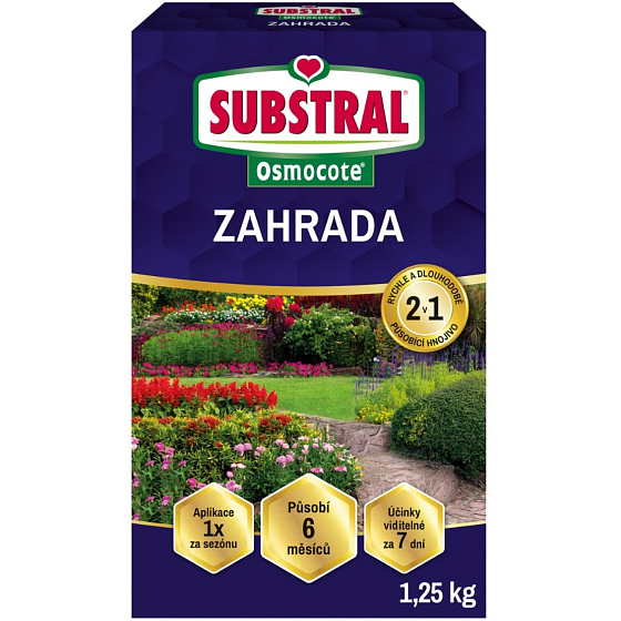 Substral Osmocote 2v1 zahrada, hnojivo, 1,25 kg