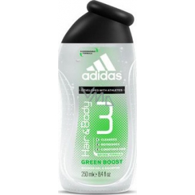Adidas 3 Green Boost sprchový gel na tělo a vlasy pro muže 250 ml