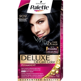 Schwarzkopf Palette Deluxe barva na vlasy 909 Modročerná 115 ml