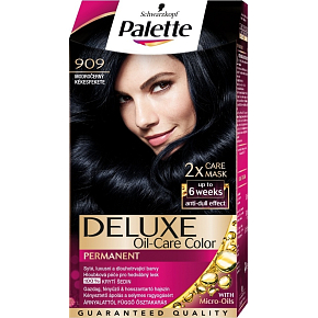 Schwarzkopf Palette Deluxe barva na vlasy 909 Modročerná 115 ml