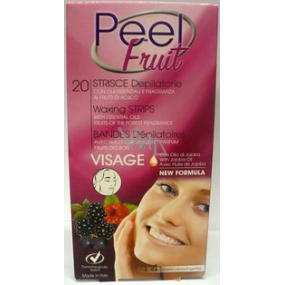 Peel Fruit depilační voskové pásky na obličej 20 kusů