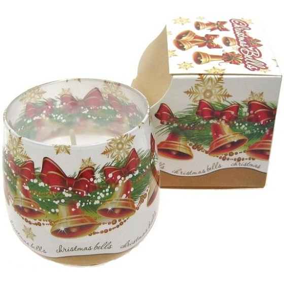 Santo Candles Christmas Bells vonná svíčka ve skle 100 g