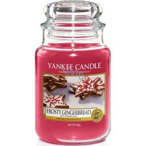 Yankee Candle Frosty Gingerbread - Perník s polevou vonná svíčka Classic velká sklo 623 g