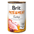 Brit Paté & Meat Krůta a kuře čisté masové paté kompletní krmivo pro psy 400 g