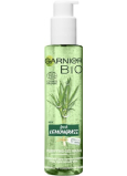Garnier Bio Fresh Lemongrass Organický olej z citronové trávy a Aloe vera čisticí gel pro normální až smíšenou pleť dávkovač 150 ml
