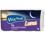 Big Soft Luna toaletní papír bílý 160 útržků 3 vrstvý 8 kusů