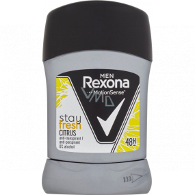 Rexona Men Stay Fresh Citrus tuhý antiperspirant deodorant stick s 48hodinovým účinkem pro muže 50 ml