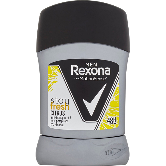 Rexona Men Stay Fresh Citrus tuhý antiperspirant deodorant stick s 48hodinovým účinkem pro muže 50 ml