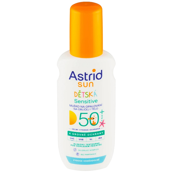Astrid Sun Kids OF50+ mléko na opalování sprej 150 ml