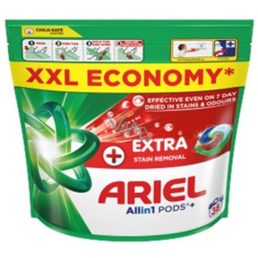 Ariel All in 1 Pods Plus Extra Clean gelové kapsle univerzální 38 kusů