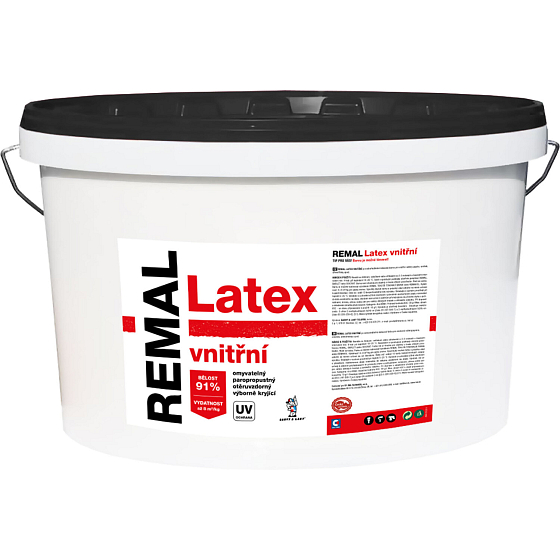 REMAL V2064 latex vnitřní, bílý, 15 kg