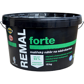 REMAL Forte omyvatelná barva na sádrokarton, 15 kg REMAL Forte omyvatelná barva na sádrokarton, 15 kg
