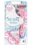 Gillette Venus Simply 3 břitá pohotová holítka 4 kusy pro ženy
