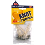 Fire Knot s výztuhou pro výrobu gelových svící 7 cm 10 kusů