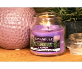 Lima Aroma Dreams Levandule aromatická svíčka sklenička s víčkem 120 g