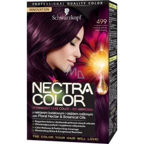 Schwarzkopf Nectra Color barva na vlasy 499 Tmavá třešeň