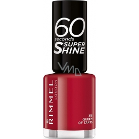 Rimmel London 60 Seconds Super Shine Nail Polish lak na nehty 315 Queen Of Tarts 8 ml