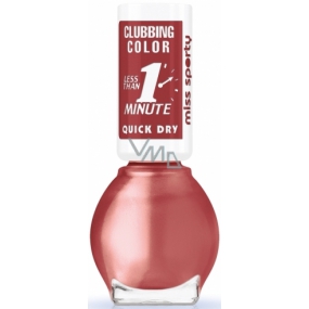 Miss Sporty Clubbing Color lak na nehty 055 Metallic Pink 7 ml