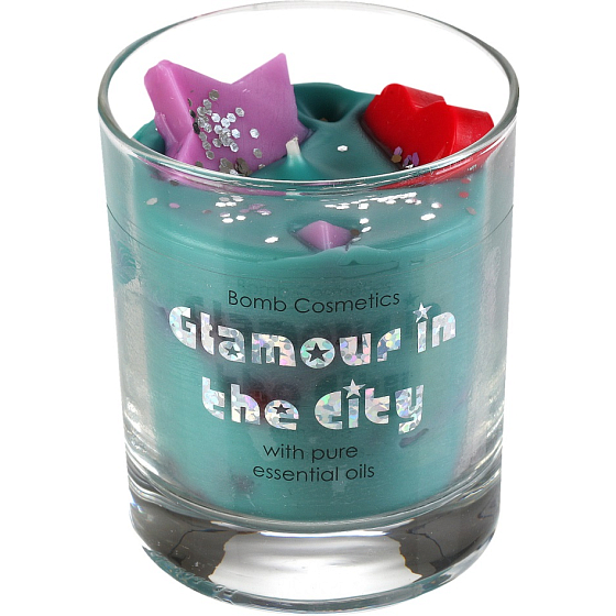 Bomb Cosmetics Půvabná měšťanka - Glamour in the City Candle Vonná přírodní, ručně vyrobena svíčka ve skle hoří až 35 hodin