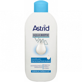 Astrid Aqua Biotic osvěžující čisticí pleťové mléko pro normální a smíšenou pleť 200 ml