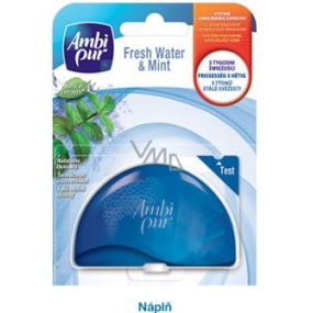 Ambi Pur Fresh Water & Mint Wc blok tekutý závěs náhradní náplň 55 ml