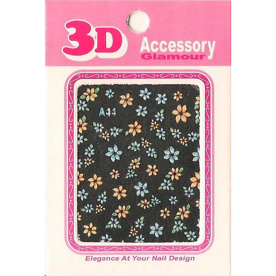 Nail Accessory 3D nálepky na nehty 10100 A44 1 aršík