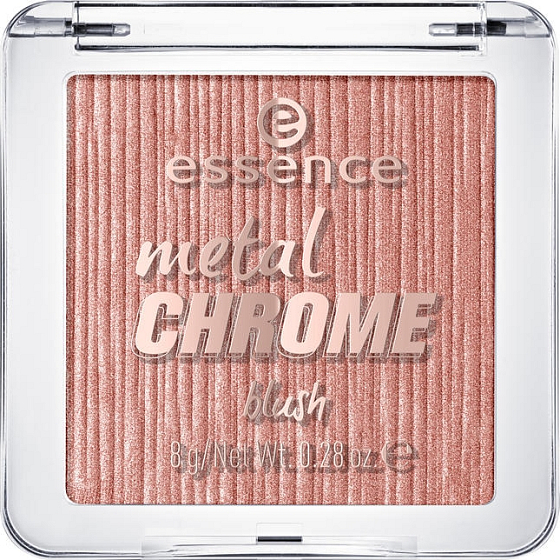 Essence Metal Chrome Blush tvářenka 10 My Name Is Gold Rose Gold 8 g