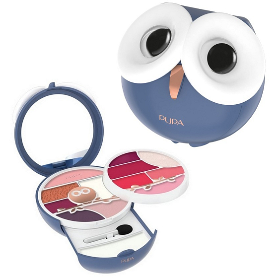 Pupa Owl 3 kosmetická make-up kazeta pro líčení obličeje, očí a rtů 012 16,2 g