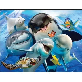 Prime3D pohlednice - Ocean Selfie 16 x 12 cm