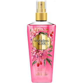 Lotus Parfums Sparkling Kiss Champagne & Strawberries tělová parfémová voda, mlha 210 ml