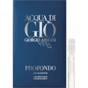 Giorgio Armani Acqua di Gio Profondo parfémovaná voda pro muže 1,2 ml s rozprašovačem, vialka