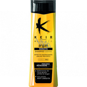 Keir Keratin Argan šampon na suché a vlnité vlasy 250 ml