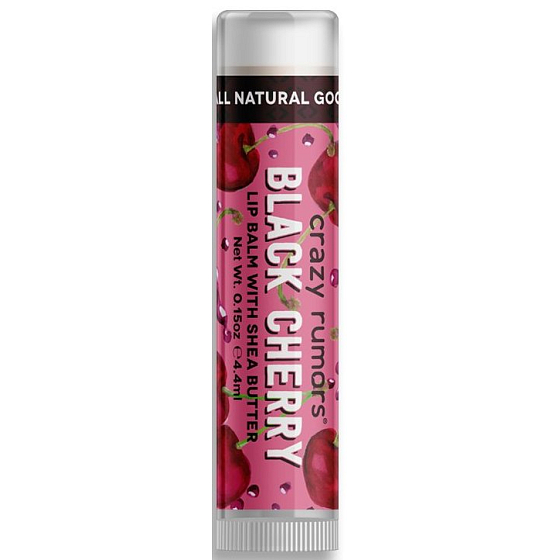 Crazy Rumors Black Cherry balzám na rty s příchutí třešní 4,4 ml