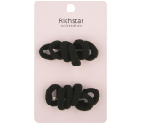 Richstar Accessories Gumičky do vlasů černé základní 3 cm 12 kusů