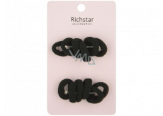 Richstar Accessories Gumičky do vlasů černé základní 3 cm 12 kusů