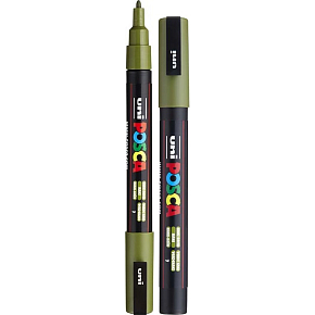 Posca Univerzální akrylátový popisovač 0,9 - 1,3 mm Khaki zelená PC-3M