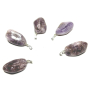 Ametyst Lavender Malawi Troml přívěsek přírodní kámen, M cca 3 cm, 1 kus, kámen králů a biskupů