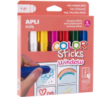 Apli Color Sticks Window barvy na sklo mix barev 6 x 6 kusů, sada