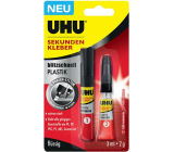 Uhu Super Glue Plastic ultrarychlé dvoufázové sekundové lepidlo pro lepení plastů 3 ml + 2 g