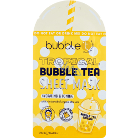 Bubble´t Tropical Bubble Tea textilní maska pro všechny typy pleti 20 ml