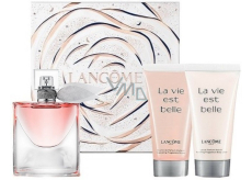 Lancome La Vie Est Belle parfémovaná voda 30 ml + tělové mléko 50 ml + sprchový gel 50 ml, dárková sada pro ženy