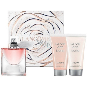 Lancome La Vie Est Belle parfémovaná voda 30 ml + tělové mléko 50 ml + sprchový gel 50 ml, dárková sada pro ženy