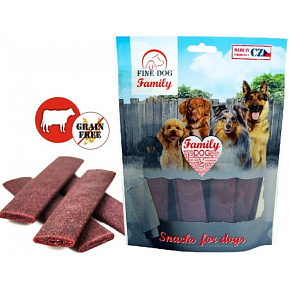 Fine Dog Family hovězí pásek přírodní masová pochoutka pro psy 200 g
