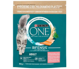 Purina One Adult granule pro kočky s lososem a celozrnými obilovinami 800 g
