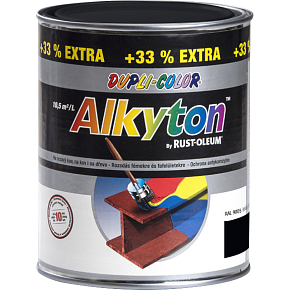 Dupli-Color Alkyton Lesk, samozákladová barva na rez, Ral 9005 černá, 1 l Dupli-Color Alkyton Lesk, samozákladová barva na rez, Ral 9005 černá, 1 l