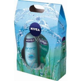 Nivea Kazfresh sprchový gel 250 ml + antiperspirant sprej 150 ml, pro ženy kosmetická sada